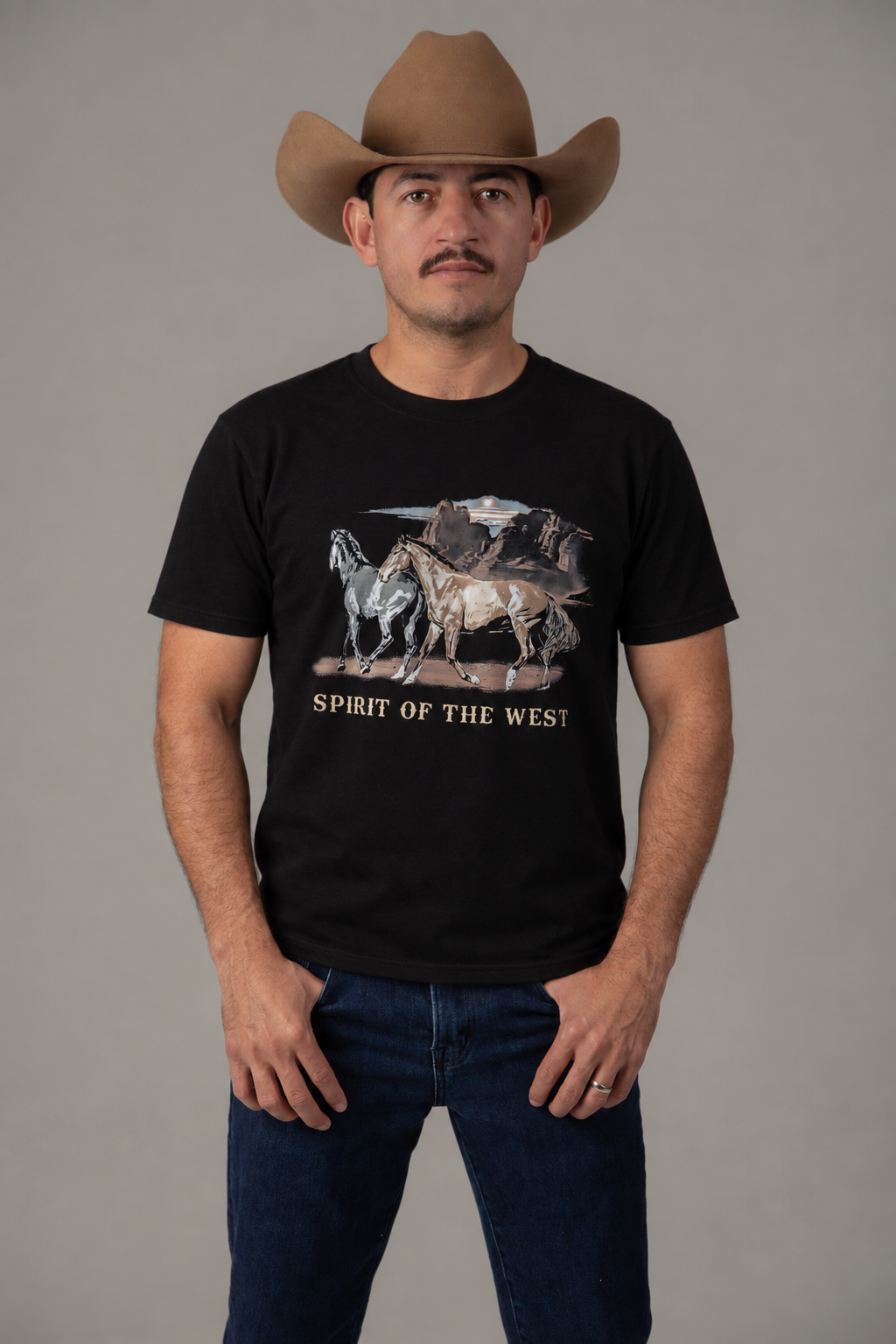 Playera Caballos Western