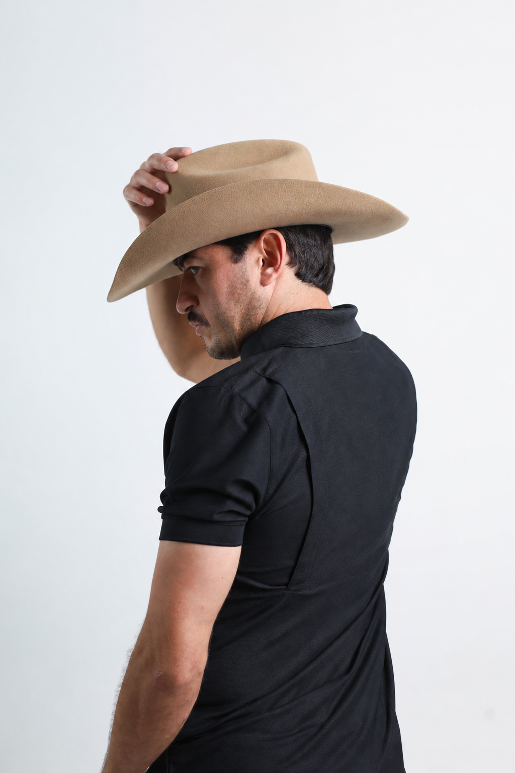 Playera Polo Outdoor Negra
