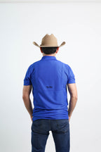 Playera Polo Outdoor Azul