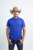 Playera Polo Outdoor Azul