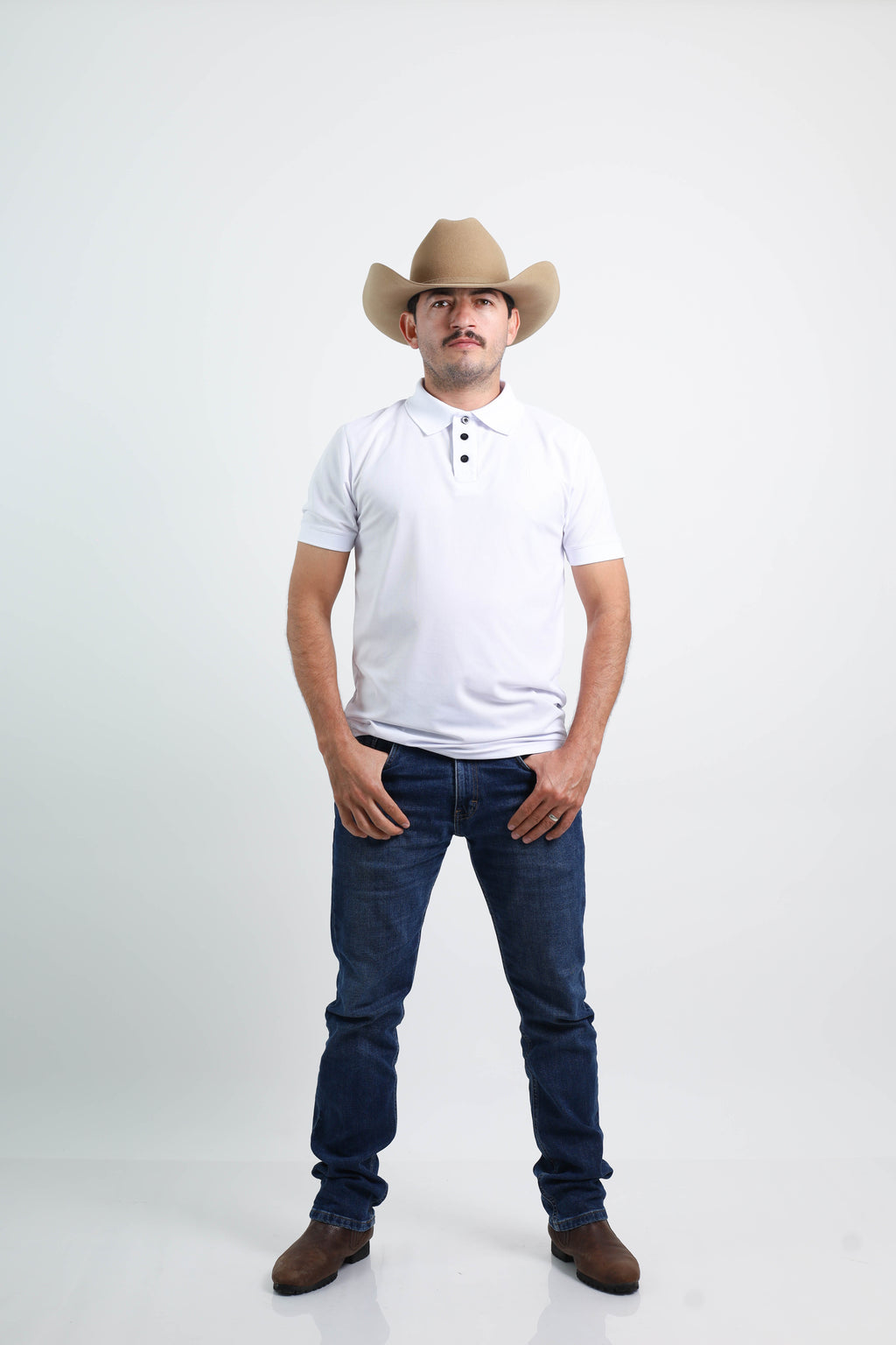 Playera Polo Outdoor Blanca