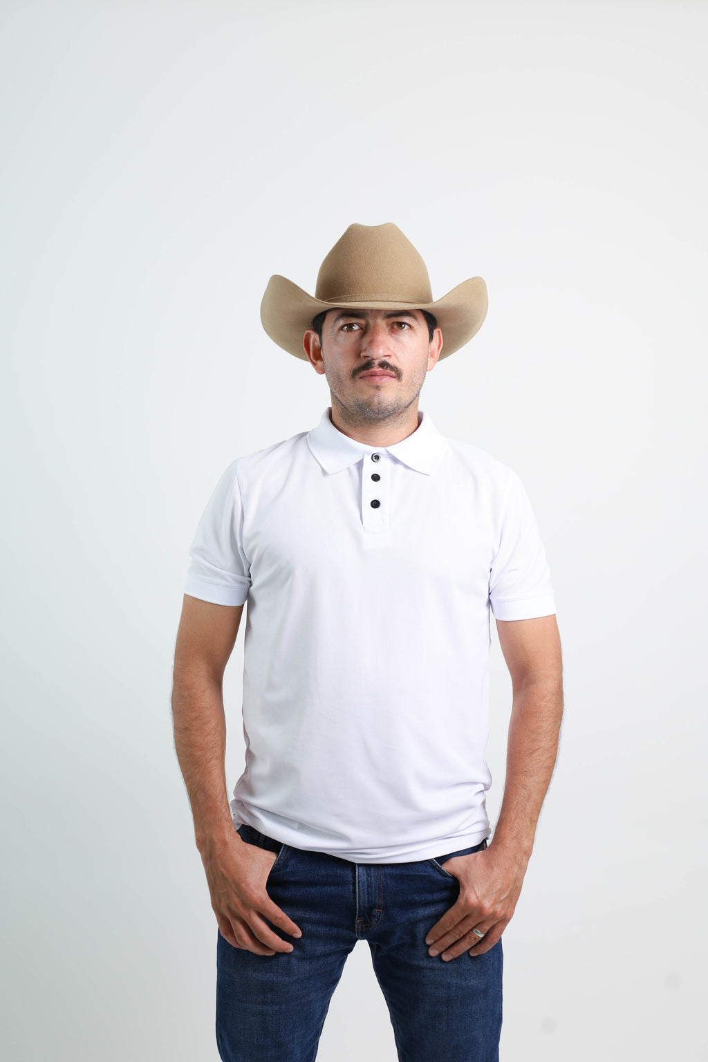 Playera Polo Outdoor Blanca