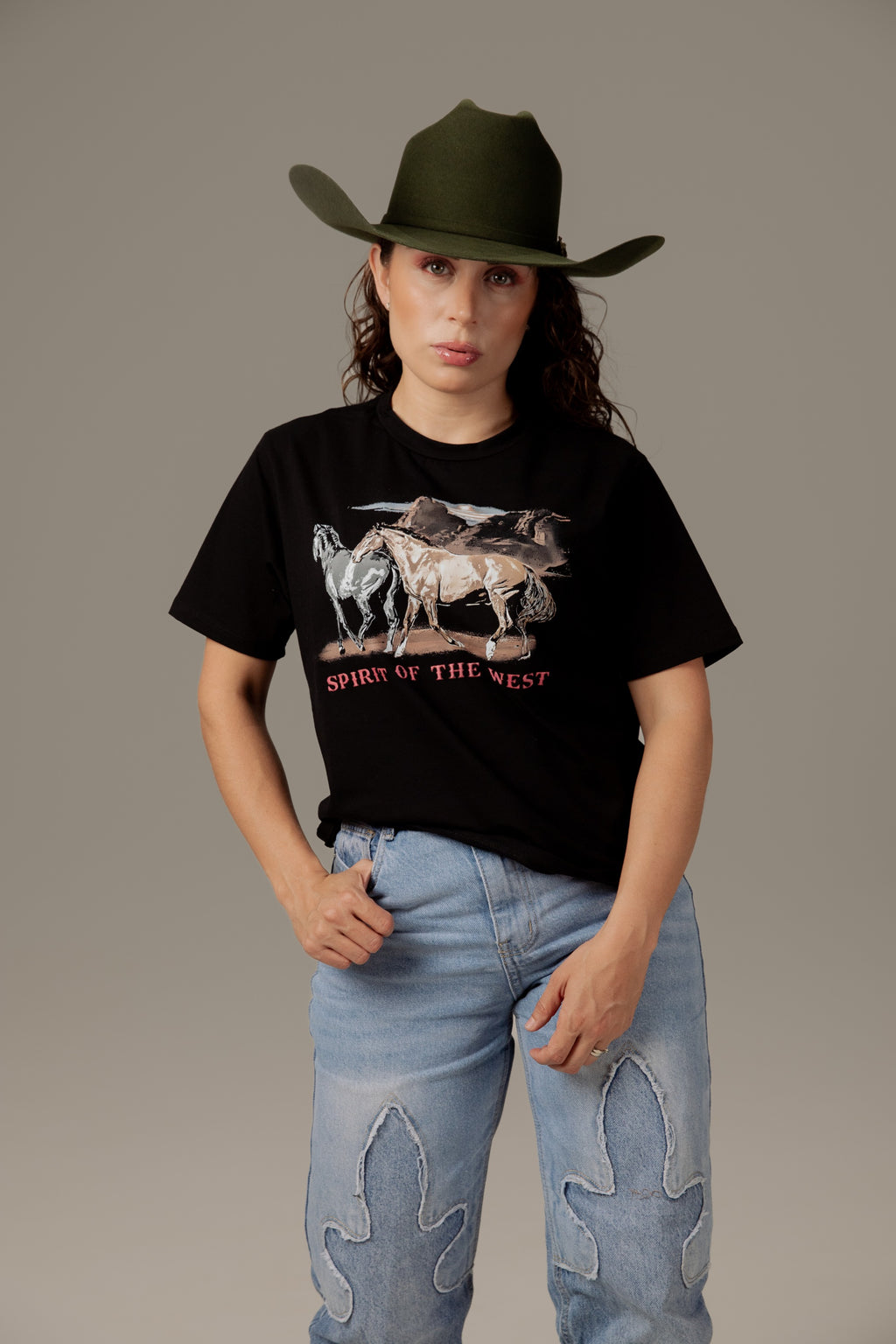 Playera Caballos Western