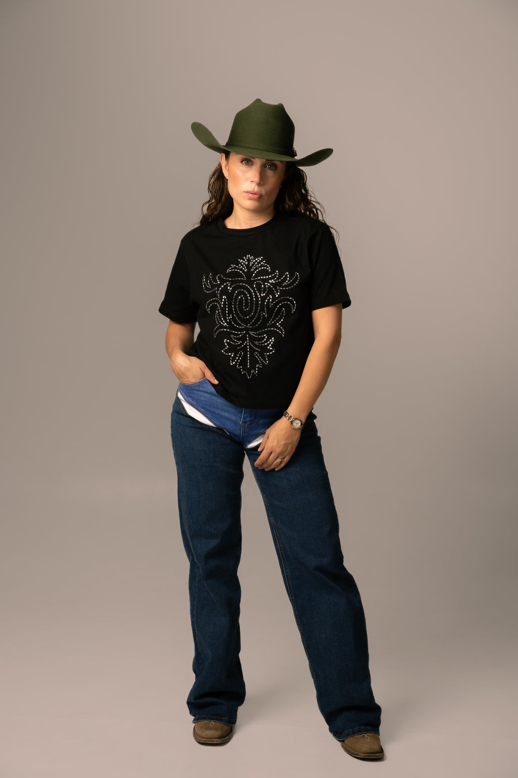 Playera Greca Vaquera