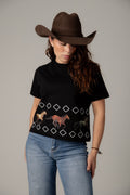 Playera Caballos Rombos