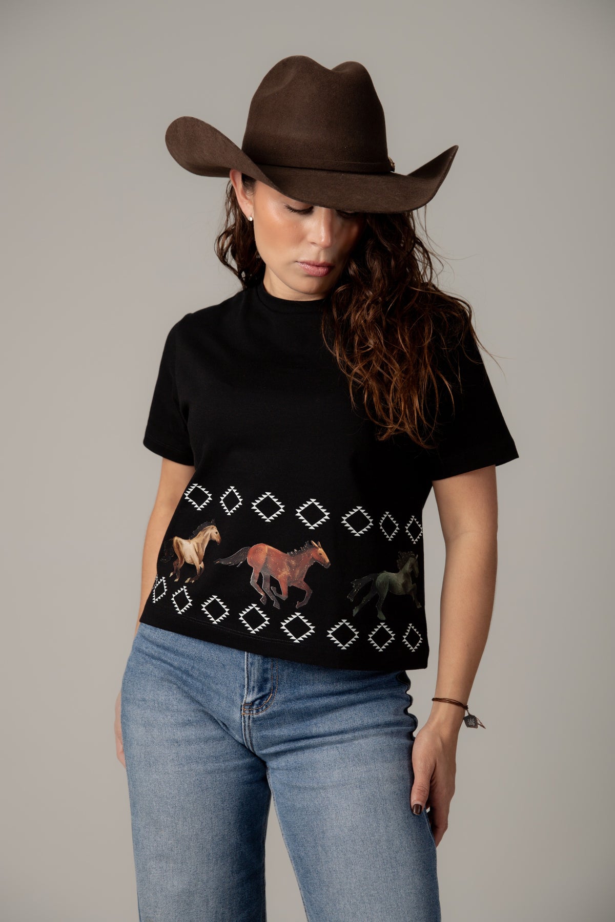 Playera Caballos Rombos
