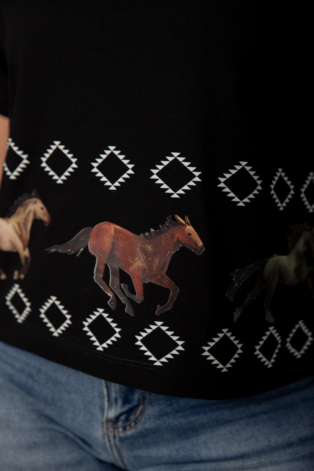 Playera Caballos Rombos