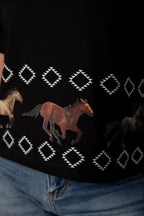 Playera Caballos Rombos