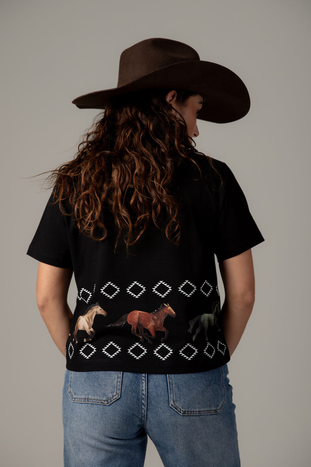 Playera Caballos Rombos
