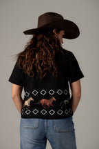 Playera Caballos Rombos