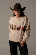 Sudadera Estampida Caballos