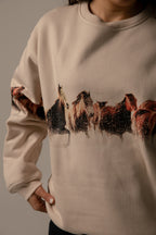 Sudadera Estampida Caballos