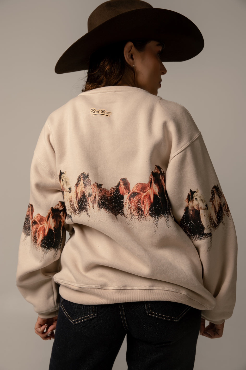 Sudadera Estampida Caballos
