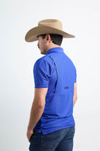 Playera Polo Outdoor Azul