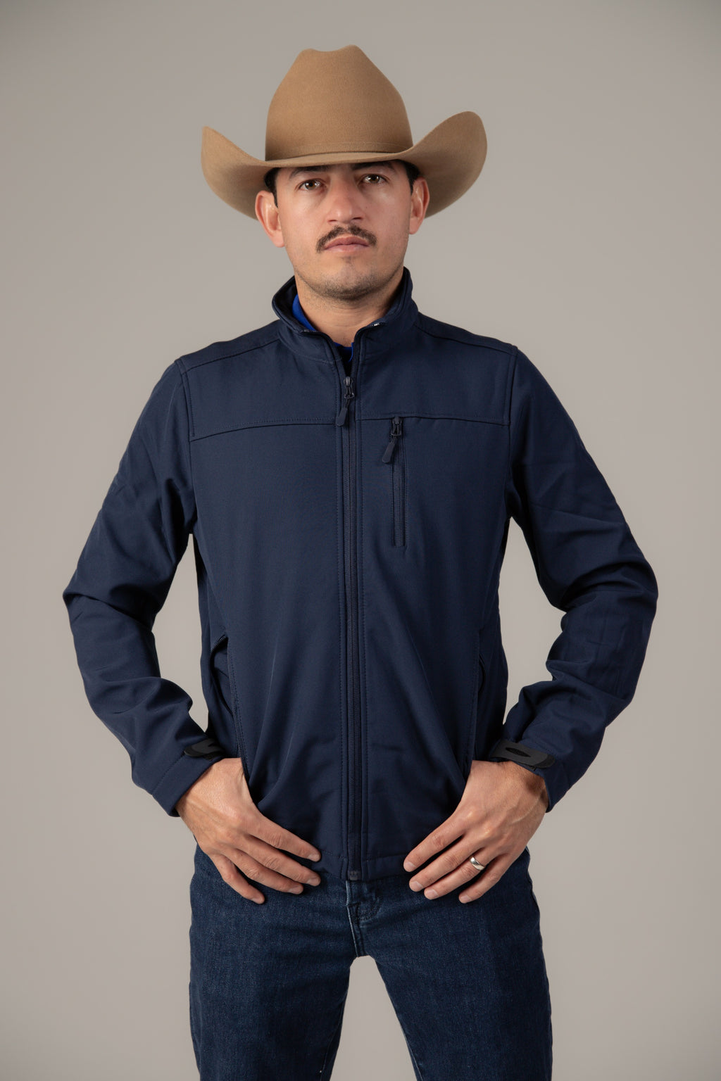 Chamarra Cowboy Core Azul