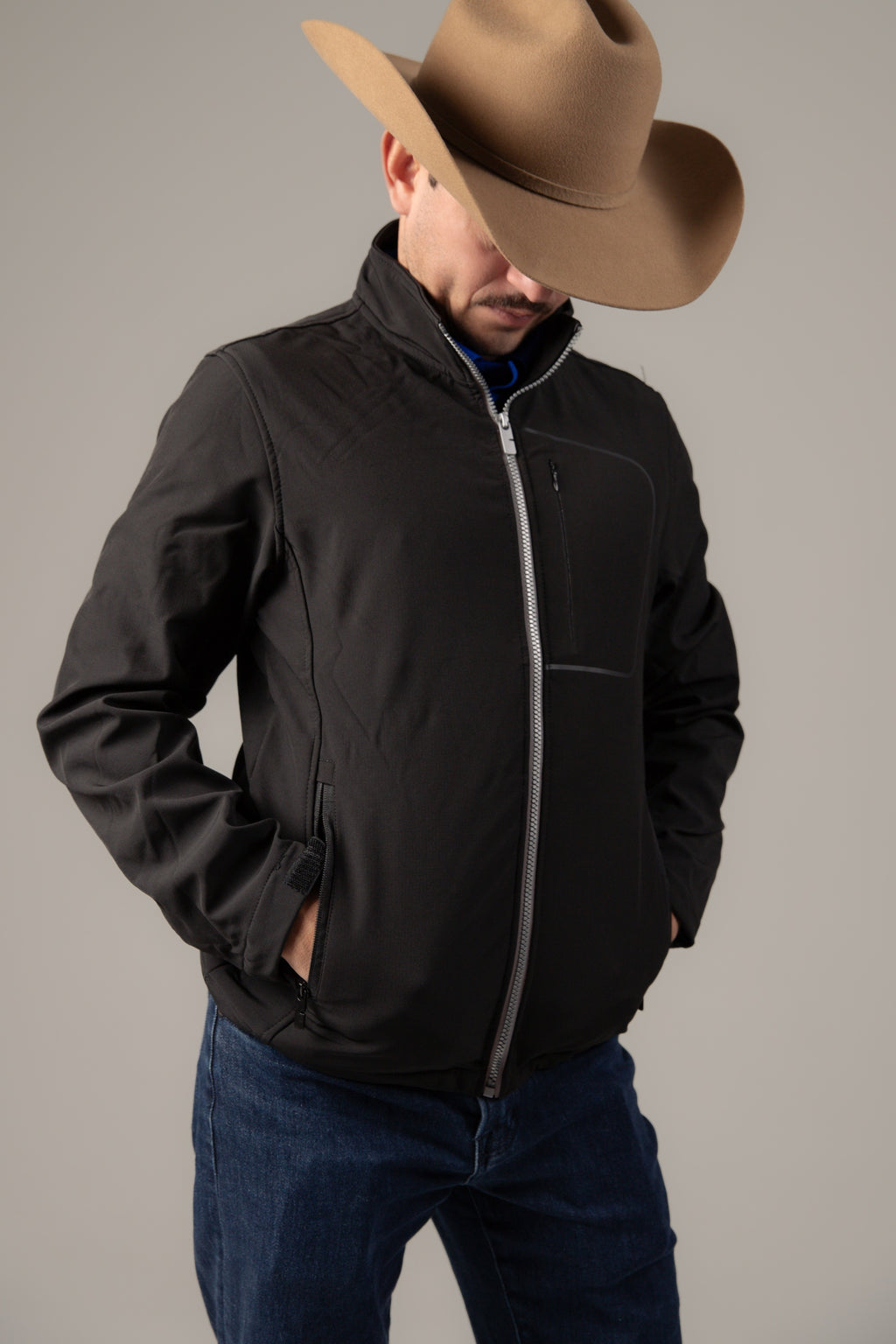 Chamarra Cowboy Core Negro