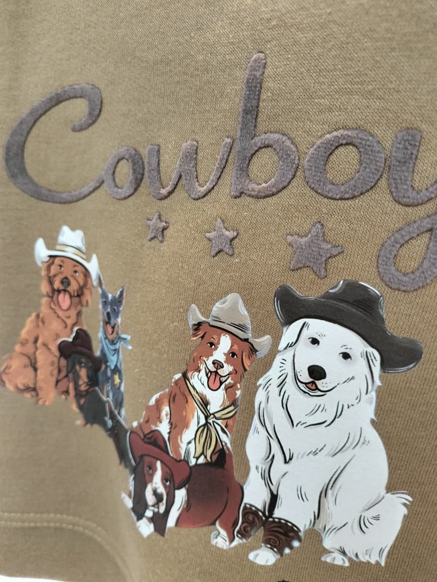 Sudadera Bebé Perros Vaqueros