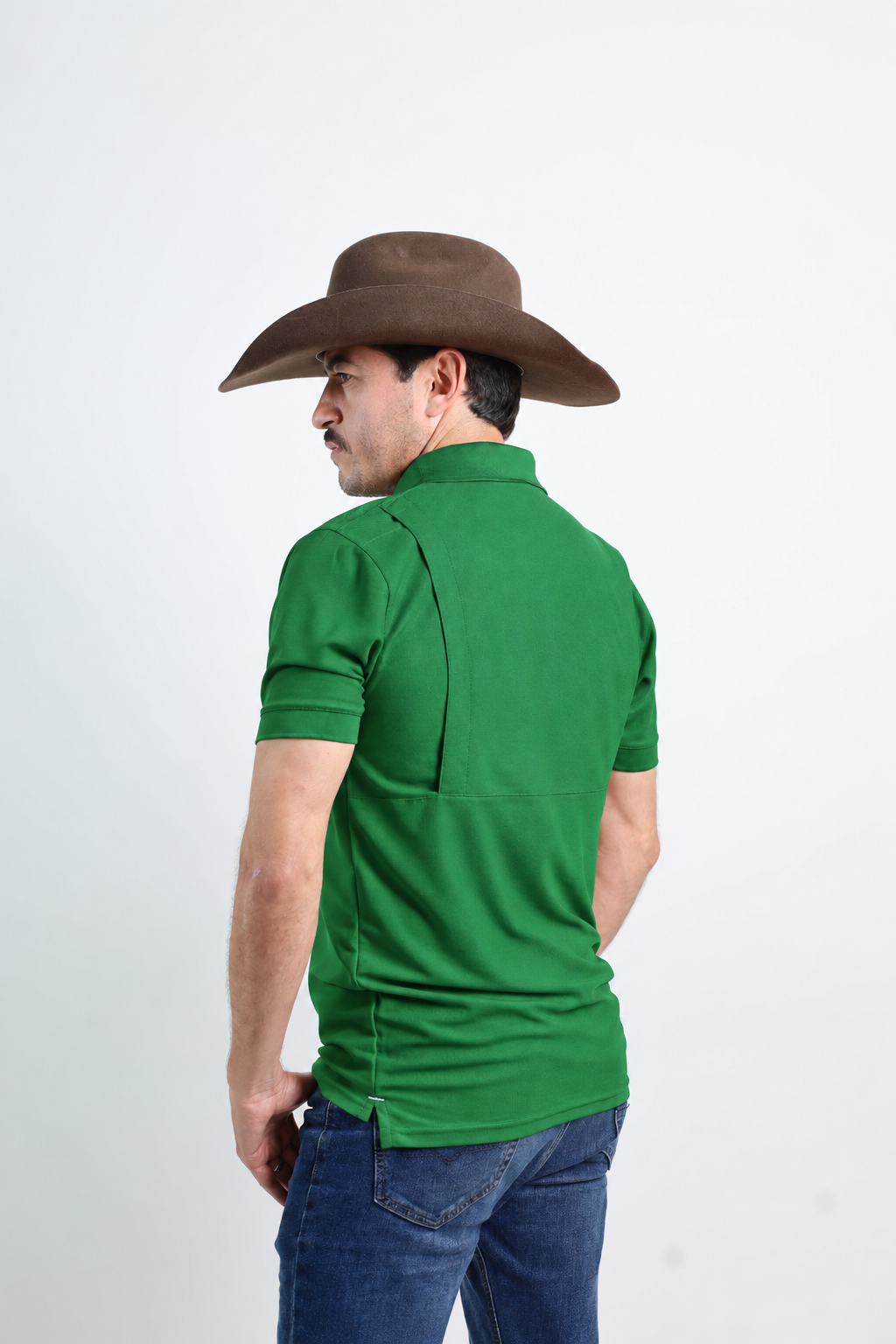 Playera Polo Outdoor Verde