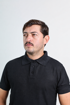 Playera Polo Outdoor Negra