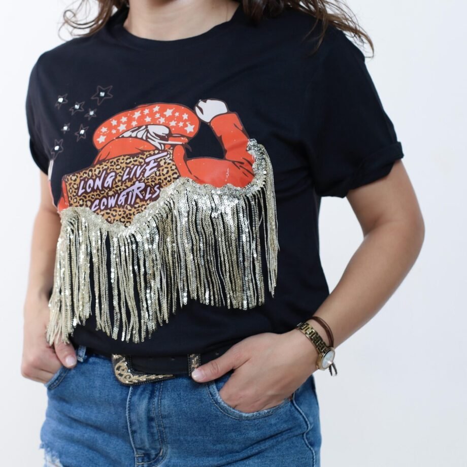 PLAYERA DAMA - "ARTISTA VAQUERA FLEQUILLOS"