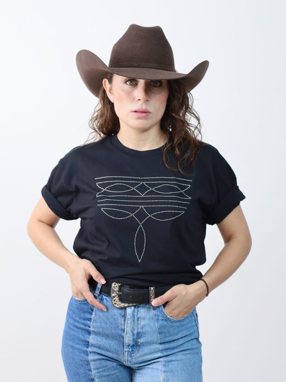 BLUSA VAQUERA BRILLOS