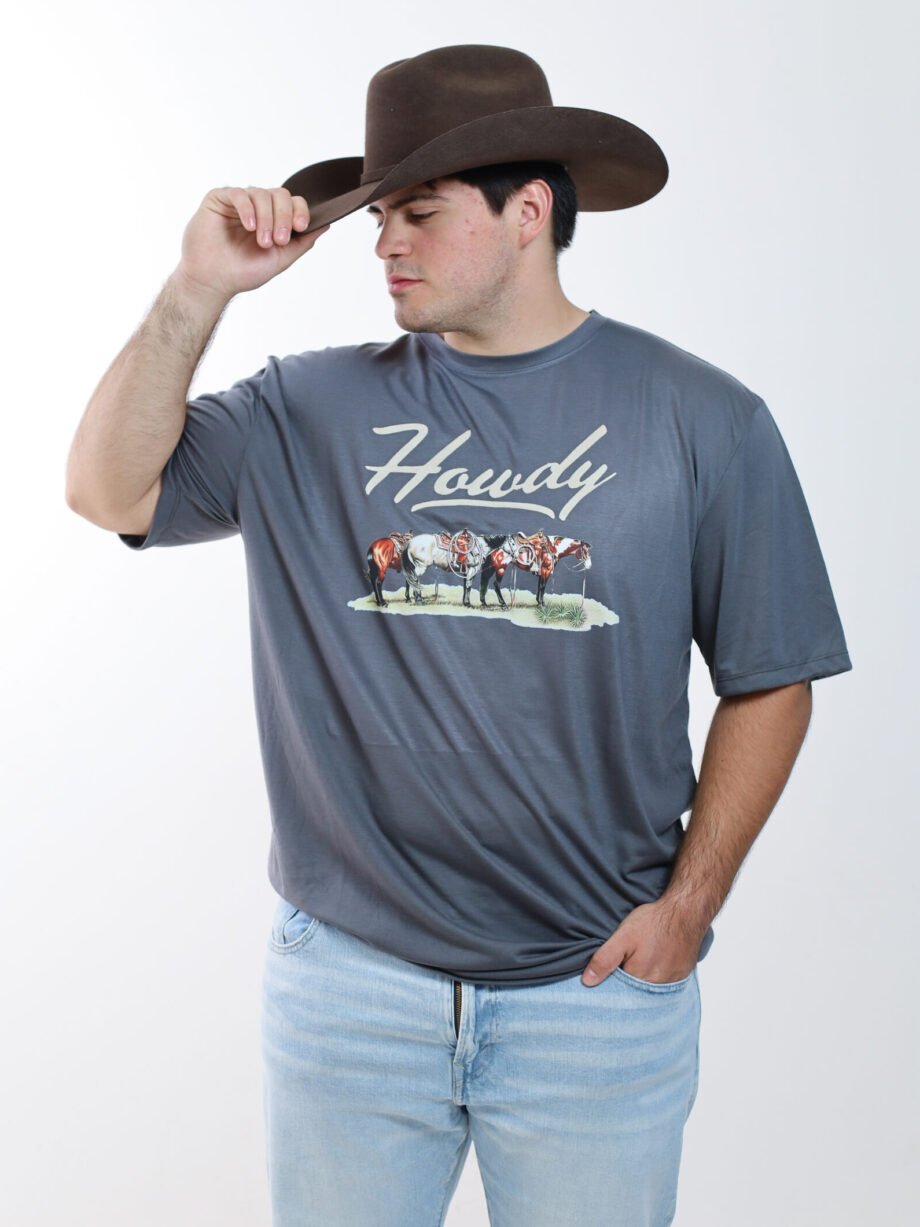 PLAYERA "HOWDY" PLUS SIZE