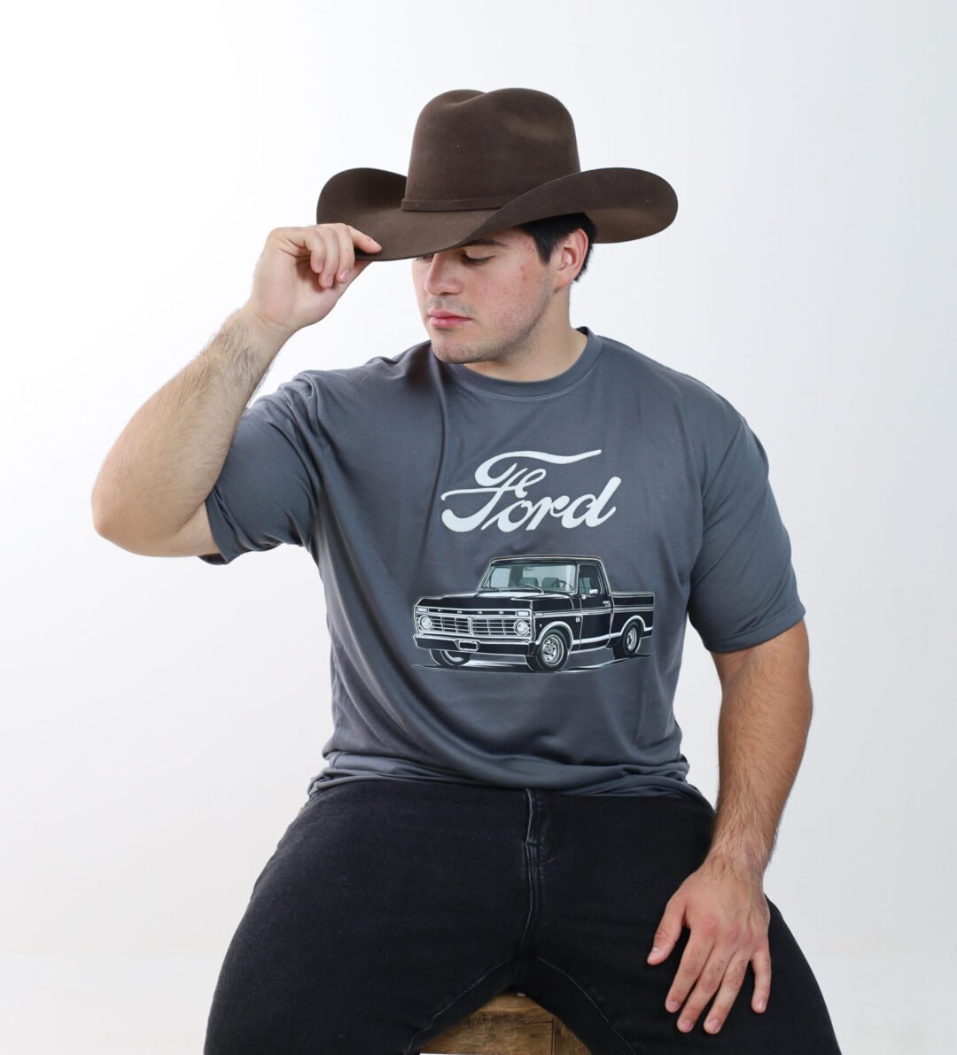PLAYERA "FORD NEGRA" PLUS SIZE
