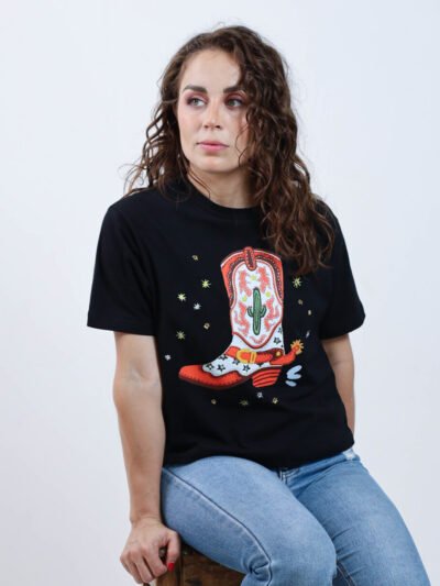 Playera Dama - "Bota Charra"