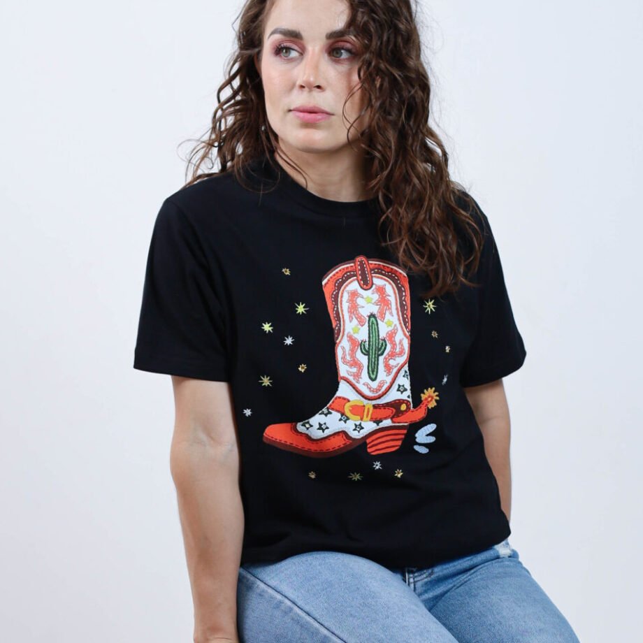 Playera Dama - "Bota Charra"