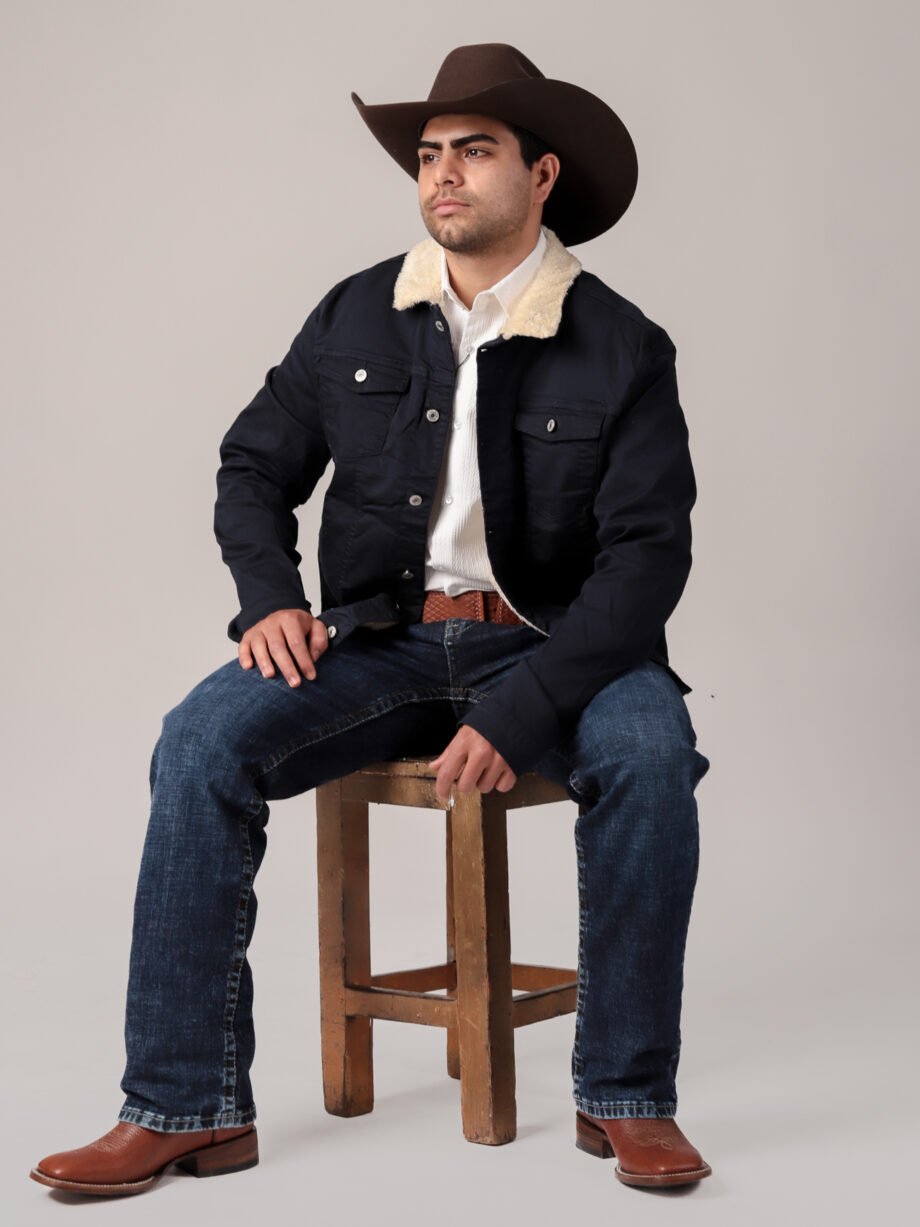 CHAMARRA AZUL MARINO "COLECCIÓN COWBOY CORE"