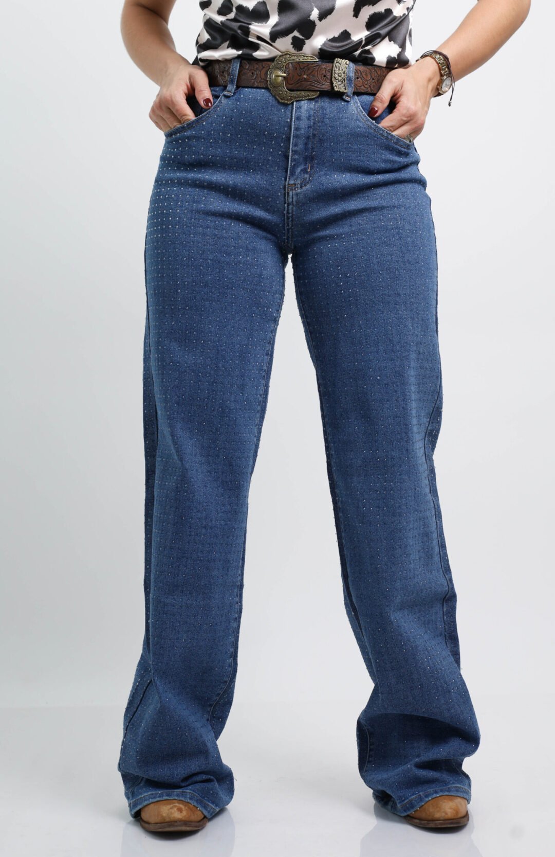 PANTALÓN DE MEZCLILLA BRILLOS - Image 2