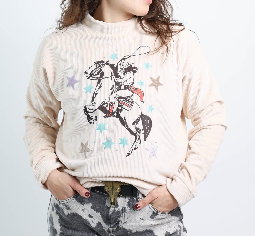 SUDADERA DE PANA "COWGIRL" - Image 4