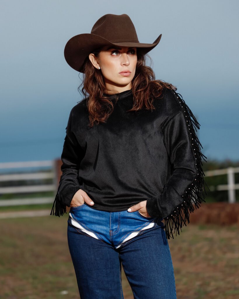 SUDADERA DE PANA FLEQUILLOS