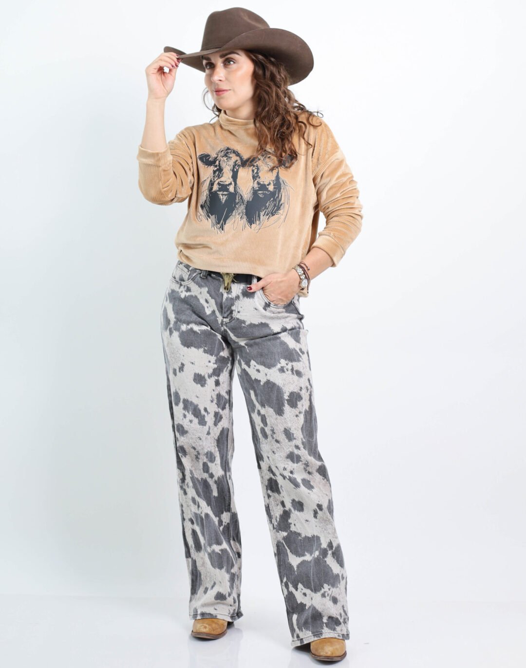 SUDADERA DE PANA "COW GIRLS" - Image 3