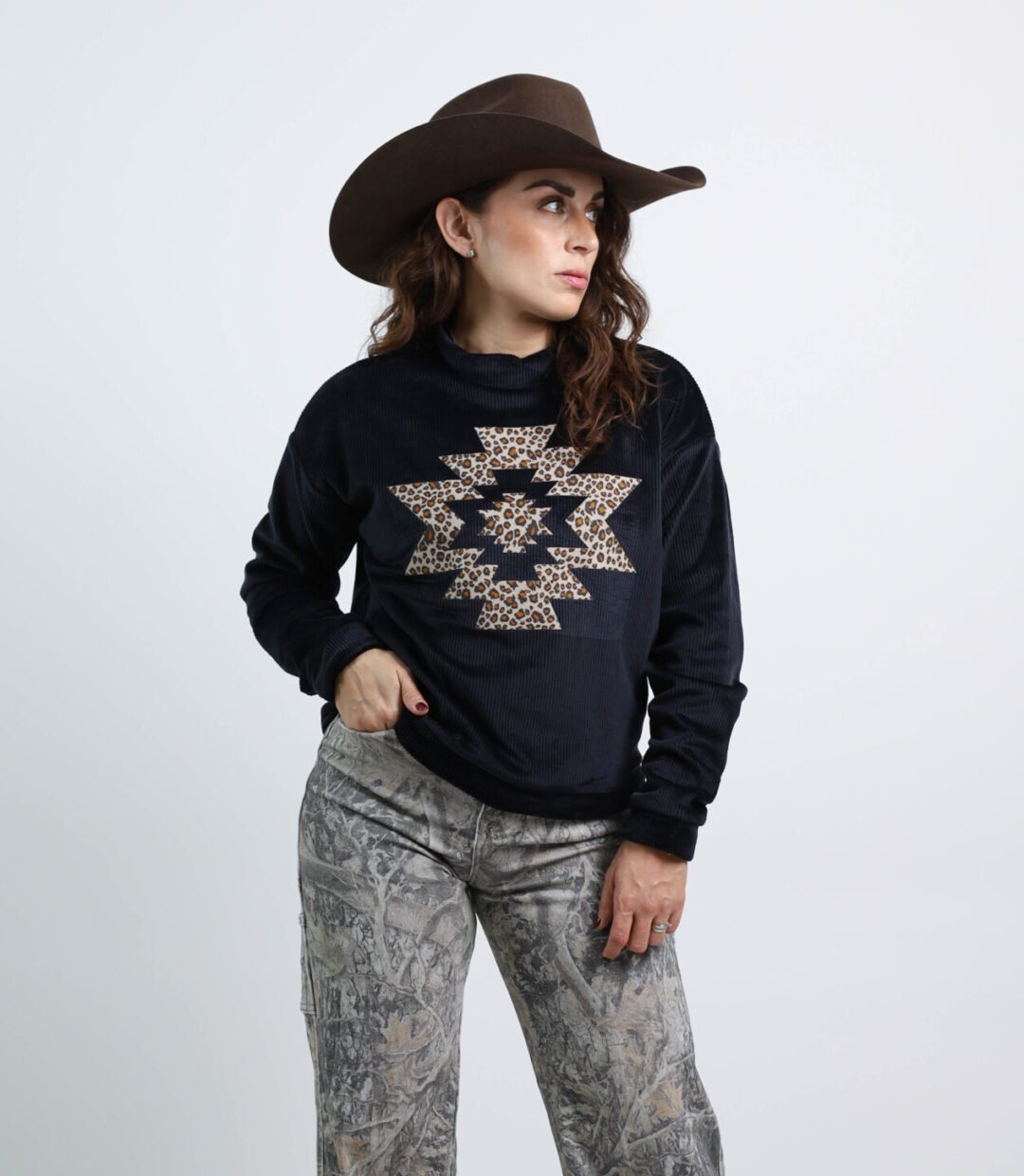 SUDADERA DE PANA "ESTRELLA DEL DESIERTO"