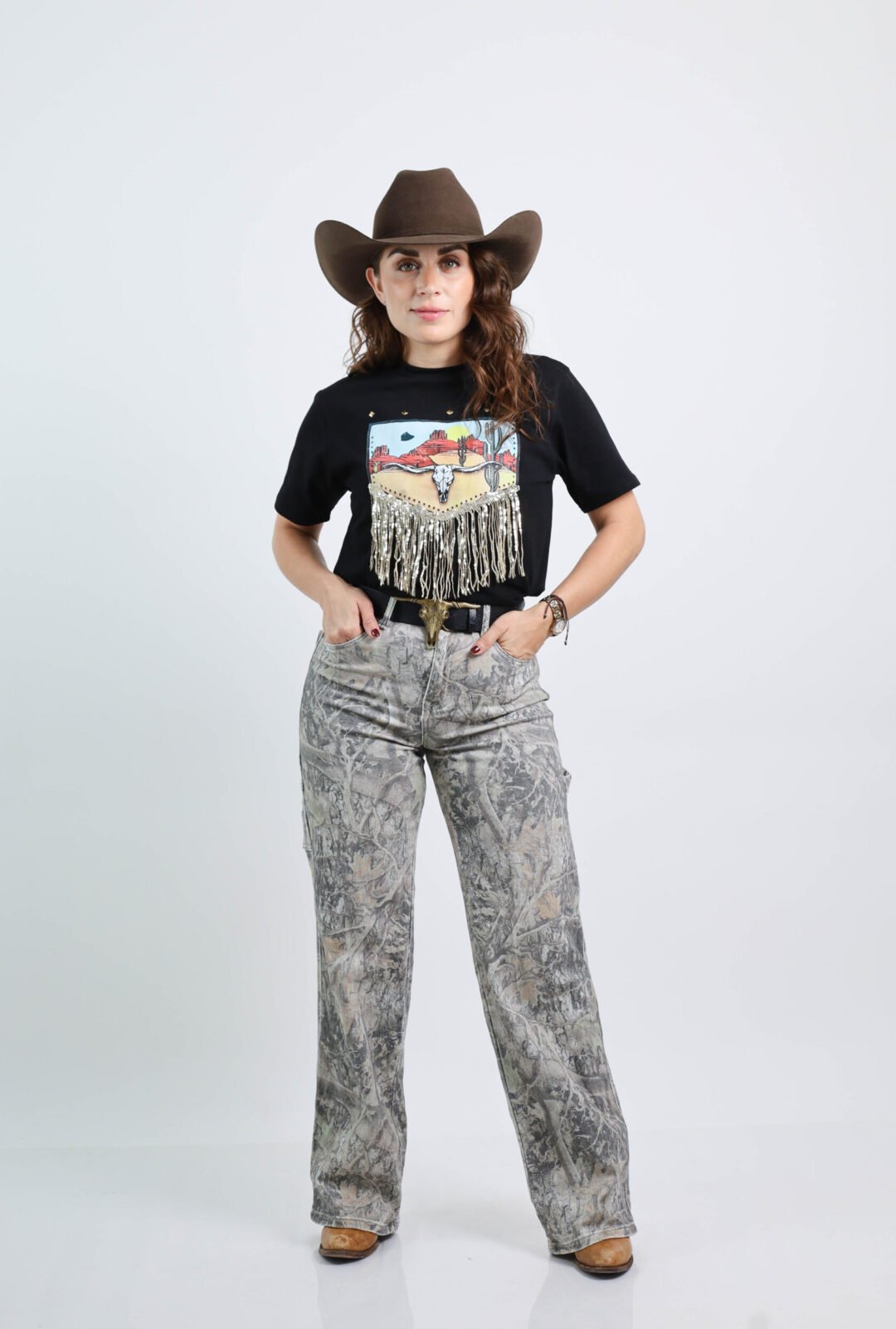 PANTALÓN DE MEZCLILLA WIDE LEG