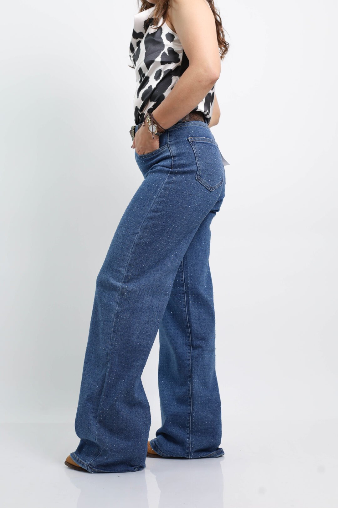 PANTALÓN DE MEZCLILLA BRILLOS - Image 3