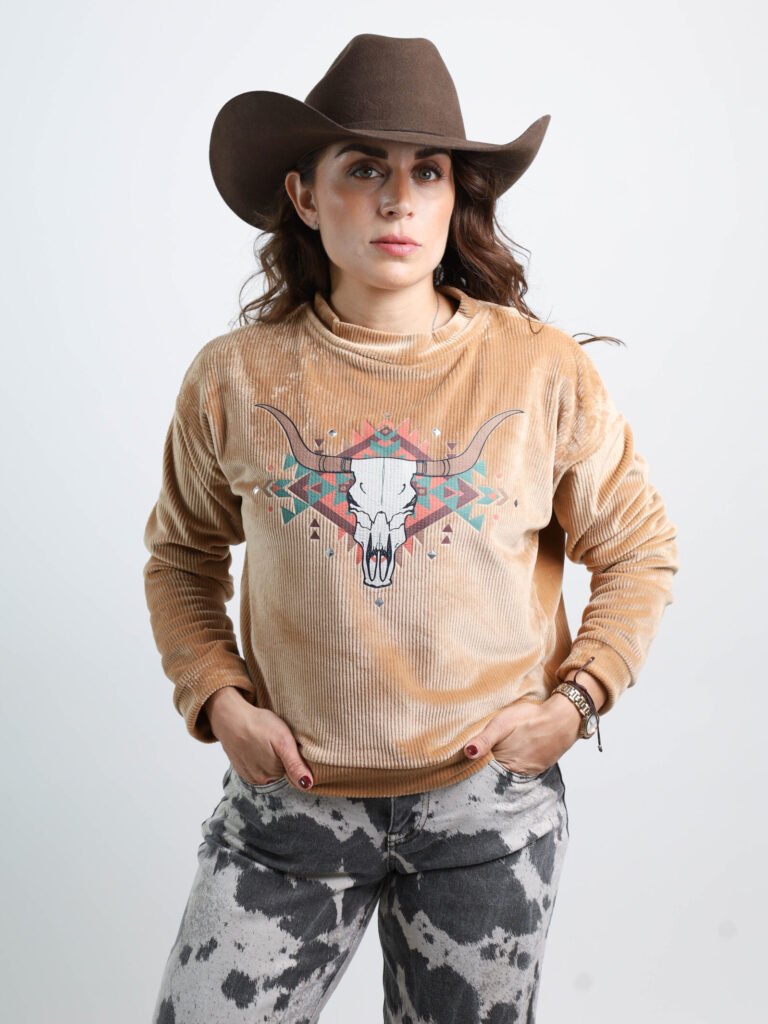SUDADERA DE PANA "WILD WEST"