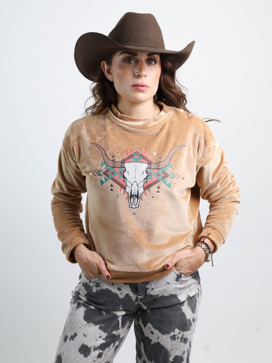 SUDADERA DE PANA "WILD WEST"
