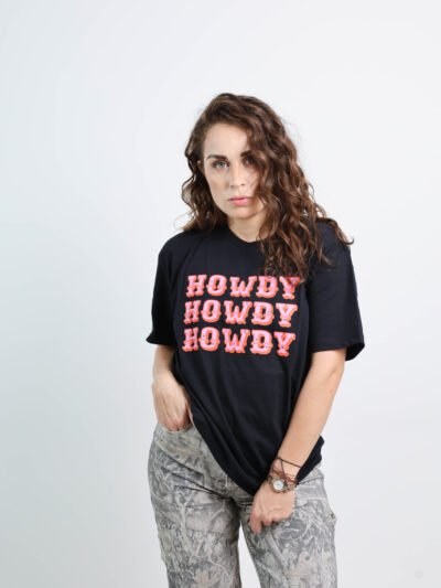 PLAYERA VAQUERA "HOWDY"
