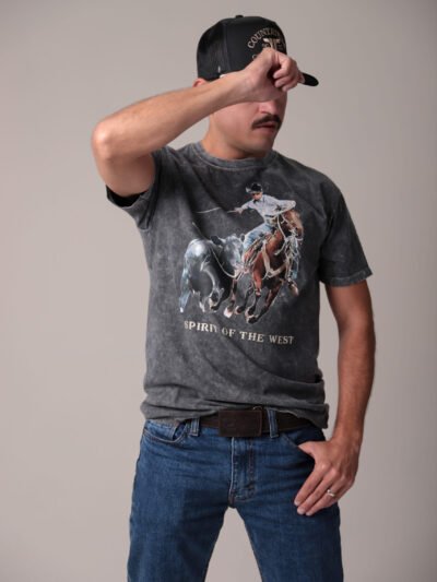 PLAYERA DESLAVADA - "SPIRIT OF THE WEST"