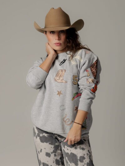 SUDADERA DAMA - "RODEO WEST"