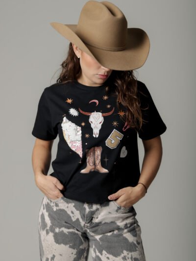PLAYERA DAMA -"RODEO WEST"