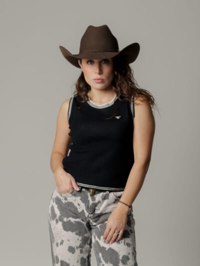 CHALECO TEJIDO - "COWBOY CORE"