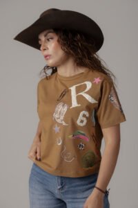 PLAYERA DAMA - "RODEO WEST"
