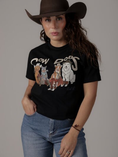 PLAYERA DAMA - "COW DOGS"