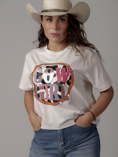 PLAYERA DAMA - "COW GIRL"