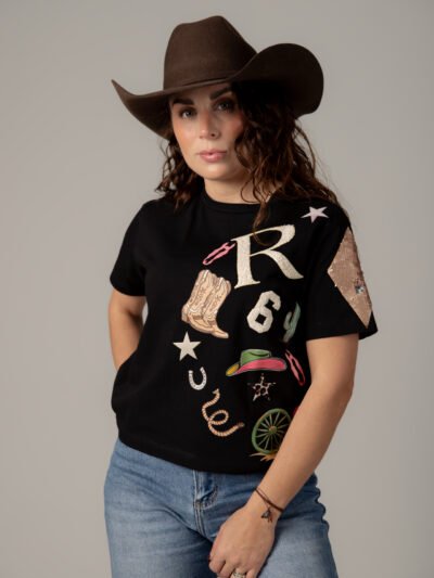 PLAYERA DAMA - "RODEO WEST"