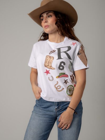 PLAYERA DAMA - "RODEO WEST"