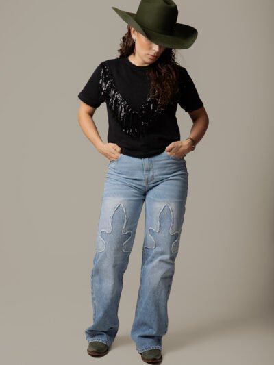 Jeans Vaqueros para Dama Bordado